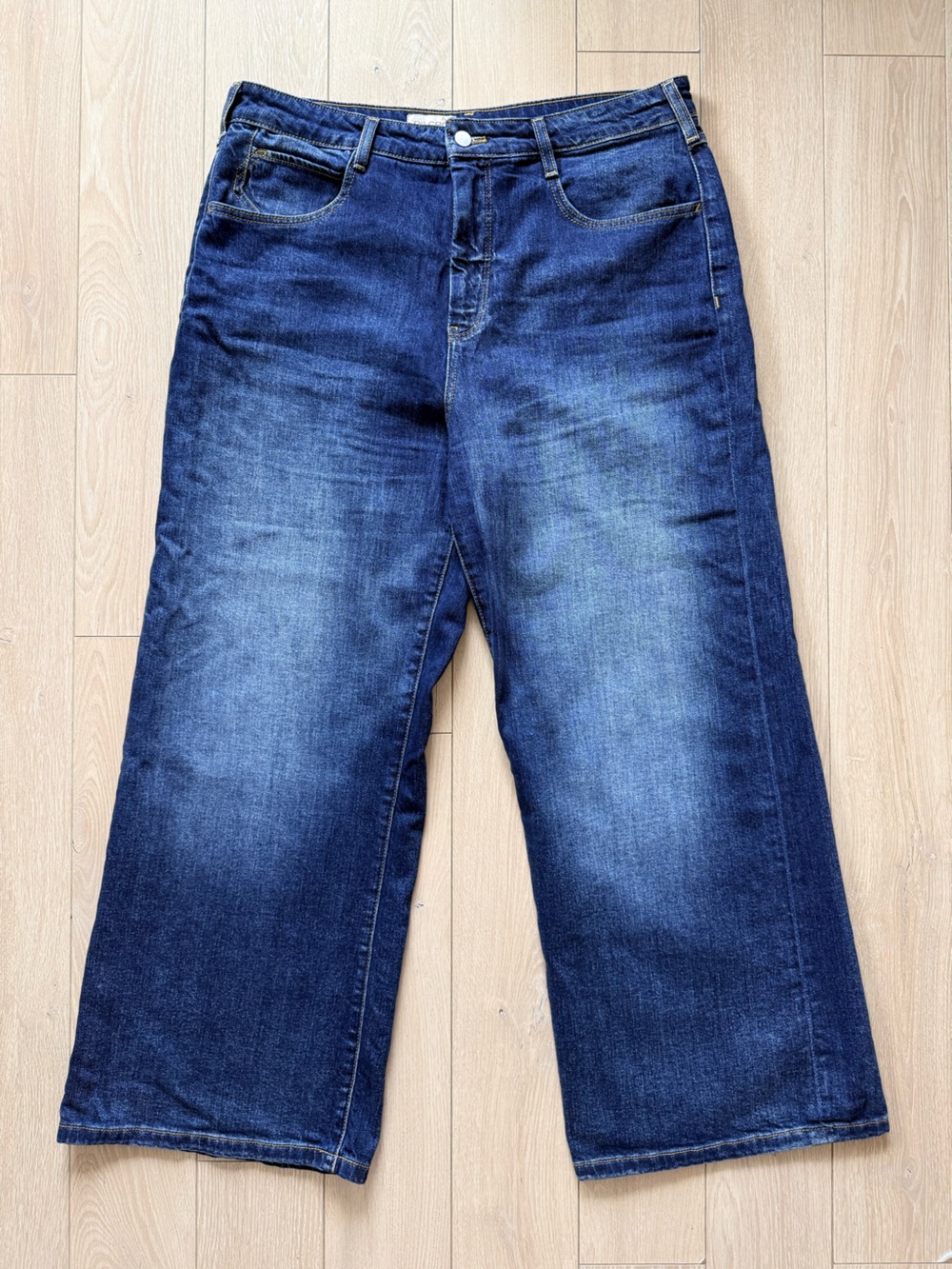 Anthropologie Pilcro High Rise Wide Leg Jeans Blue Women’s 36” Waist